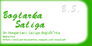 boglarka saliga business card